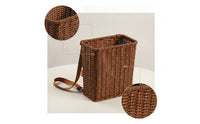 Backpack Basket with Shoulder Straps Hands Rattan Backpack Basket Lightweight for Kids, Young Children, Pretend Play, Gardening