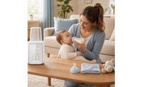 Touch-Control Baby Bottle Warmer with Digital Display Electric Bottle Warmer with Clear Cover Safe Hygienic for Kitchen