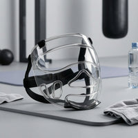 Transparent Visor Guard with Padding Lightweight Face Guard Face Cover Portable for Fighting Artists