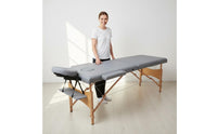 Portable Massage Table PU Leather Upholstery Massage Table Easy to Clean Foldable Spa Bed for Estheticians