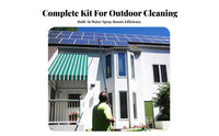 Scratch-Non-Scratch Bristles Telescopic Photovoltaic Panel Washer Lightweight Design Solar Panel Cleaning Brush Water Fed Pole Brush Kit for Professional Cleaners, Maintenance Technicians, Homeowners, Outdoor, Rooftops