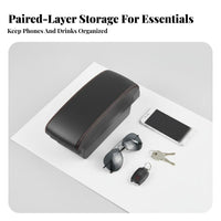 Arm Support Universal Car Armrest Box Long-Lasting Center Console Storage Box Easy Installation for Road Trips