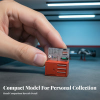1/64 Scale Tool Cabinet Realistic Detail Model Repair Shop Tool Rack Improves Displays 1:64 Garage Accessories Set for Hobbyists