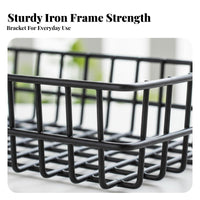 Over-the-Railing organizer Space-Saving Hanging Basket Rust-withstandant for Windowsill