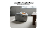 Electric Thermic Enclosure Enclosed Design Feline Bed Constant Temperature Pet Accessory for Kittens, Elderly Animals, Indoors, Living Room, Bedroom