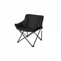 Tear-Resistant Material Portable Moon Chair Wide Seat High Back Camping Chair Stable Structure Outdoor Furniture for Picnic, Beach, Fishing