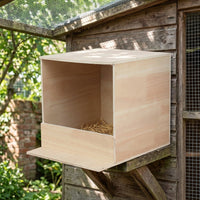 Wood Pigeon Breeding Box, Wooden Bird House Feeder with Perch, Floor-Standing Pigeon Nesting Box for Adult Birds and Stable Breeding