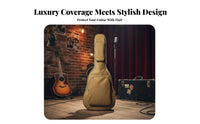 41 Inch Guitar Carrying Case 12mm Thickened Padding Acoustic Guitar Bag Musical Instrument Accessory for Travel, Storage