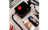 Model Paint Compressor Entry Level Paint Nozzle Compressor Stable Performance Mini Desktop Air Pump for Beginners, Hobbyists, Spray Painting