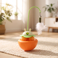 Cat Toy with Spring Wand Indoor Cat Teaser Long-Lasting for Kittens