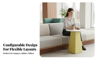 Modern Design Geometric Block Sofa Set Unrestricted Combination U-Shaped Lounger Set Long-Lasting Construction Lounge Furniture Breathable Upholstery for Business Clients, Apartment Dwellers, Reception Area, Waiting Room, Office, Library