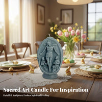 Easter Egg Candle Scented Jesus Figure Candle Relaxing Home Fragrance for Lovers Holiday Decoration, Chapel, Living Room
