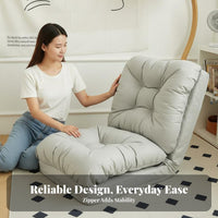 Foldable Floor Sofa Convertible Adjustable Lazy Sofa Versatile Foldable Relaxation Chair for Adults, Students, Living Room, Bay Window