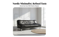 Foldable Design Armless Fold-extendable Sleeper Space-Saving Sofa Bed doubleUse transformable Couch minimalist design for Apartment Dwellers, Homeowners with Guests, Students, Small Spaces, Living Room, Home Office