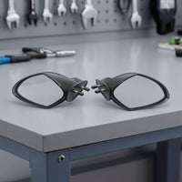 Personal Watercraft Mirrors Streamlined Watercraft Rearview Mirrors Rearview Side Mirror Teardrop-Shaped Glossy