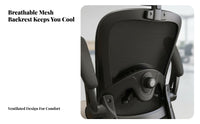Ergonomic Mesh Chair effortless Rolling Casters Office Furniture Adjustable Headrest Flip-up Armrests for game players