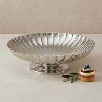 Fruit Bowl with Pedestal Decorative Pedestal Bowl Elevated Serving Dish for Dining Table, Kitchen Counter