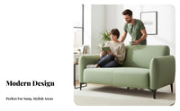 Modern Design emerald Minimalist Sofa Small Space suitable for Upholstered Settee Soft Textured upholstery material Living Room Couch Sturdy framework for Apartment Dwellers, homeowners, Young Adults, Lounge Area