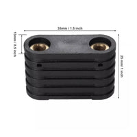 Standard M5 Thread 2-Hole Footstrap Insert Compact Size Footstrap Insert Lightweight Design Surfboard Deck Plug for DIYers