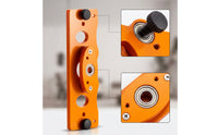 Clean-Cutting Cabinet Hinge Jig Accurate Hinge Hole Opener Compact Positioning Jig Machined for Woodworkers, Woodworking
