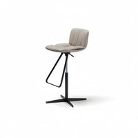 Minimalist aesthetic Adjustable High Stool with supportrest Modern Design Height-Adjustable Pedestal Seat Easy to Clean Bar Chair rotate Function for Adults, Homeowners, Business Owners, Restaurant, Pub, Kitchen, Dining Room