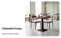 Minimalist Design Quick-Service Table and Chair Combination Economical Restaurant Dining Set Easy to Clean Commercial Dining Set Sturdy Construction for Business Owners, Homeowners, Milk Tea Shop, Cafe, Banquet Hall, Kitchen