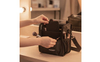 Makeup Organizer Bag Portable Cosmetic Organizer with Clear Panel Transparent Case for on-Set