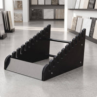 Floor Standing Tile Display Rack Heavy-Duty Flooring Sample Board Rack Vertical Tile Sample Stand for Designers, Showroom