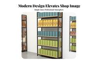 Supermarket Display Rack Sturdy and Sturdy Double Sided Gondola Shelving High Load Capacity Multi-Tier Store Shelf for Retailers, Shop, Pharmacy