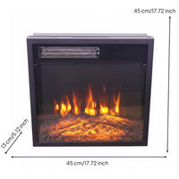 Realistic Flame Effect Electric Fireplace TV Stand Multi-Color Flames & Lights Fireplace TV Stand Adjustable Brightness Living Room Furniture Wireless Controller Control for Bedroom, Basement