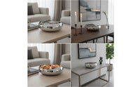 Stainless Steel Fruit Bowl Modern Stainless Steel Fruit Tray Dishwasher Dish for Living Room