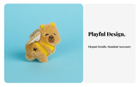 Cute Design Capybara Bee Stuffed Toy Multi-Purpose Winged Capybara Brooch Soft and Soft for Teenagers, Crafters, Backpack Decoration