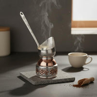 Vintage Design Hand-Engraved Copper Cezve Handmade Turkish Coffee Pot Collectible Copper Cezve Handmade for Collectors, Gift, Home Decor