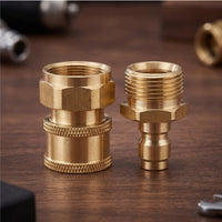 Pressure Washer Fitting Threaded Quick Connector Quick Connect and Disconnect Coupler for Car Vehicle Cleaners