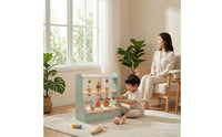 Ice Cream Display Stand Tabletop Toy Ice Cream Shop Wooden Play Food Set Pretend Playset Imaginative for Children, Playroom