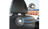 Two-Head Car Fan Adjustable Angle Double-Arm Car Fan Broad Air Current Vehicle Accessory