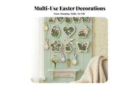12 Pieces Easter Character decoration Set Assorted forms for Families, Homeowners