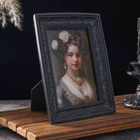 Raised Relief Resin Photo Frame Antique Finish Ornate Frame