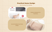 Dog Mat, Washable Removable Cover, Indoor Outdoor Pet Bed
