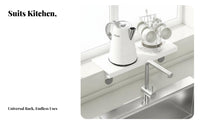 Drilldrillless Installation Expandable Shelf Riser Extendable Design Adjustable Windowsill Rack Space-Saving Countertop Extender Multi-Functional for Renters, Apartment Dwellers, Homeowners, Balcony, Kitchen, Bathroom