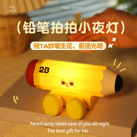Pencil Tap Light for Activities, Gifts, Bedroom Desk Ambient Light, USB Rechargeable