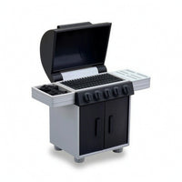 1:12 Scale Miniature Barbecue Grill Lifelike Miniature BBQ Grill Lightweight Toy Movable for Collectors