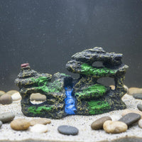 Resin Rockery Resin Mountain Decoration Aquatic Habitat Landscape Mountain Long-Lasting Aquatic Habitat Rock Cave Quick