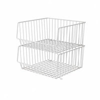 3-Tier Rolling Basket Shelf Movable with casters Utility Cart Multilevel Design