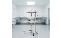 2-Tier Salon Trolley Mobile Beauty Trolley Space-Saving Salon Tray Cart for Hairstylists, Hair Salons