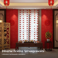 Double Happiness Character banner Traditional Chinese Design nuptial decoration