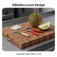 Durian Opener Easy to Use Durian Shell Cracker Versatile Fruit Opening Tool for Home Cooks, Chefs, Restaurant, Restaurants, Supermarket