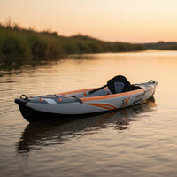 Streamlined Inflatable Kayak Lightweight Portable Kayak Heavy-Duty Paddling Craft Compact for Kayakers, Paddlers, Calm Rivers, Lakes, Recreation, Touring