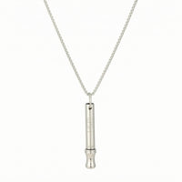 Whistle Pendant Necklace Discreet Necklace with Whistle Pendant Portable