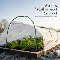 Garden Greenhouse Hoops Plant Support Frame for Raised Beds and Row Covers